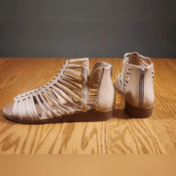 Journey & Crew Womens Tru Comfort Foam Caged Gladiator Wedge Sandal Size 9 - Picture 3 of 6